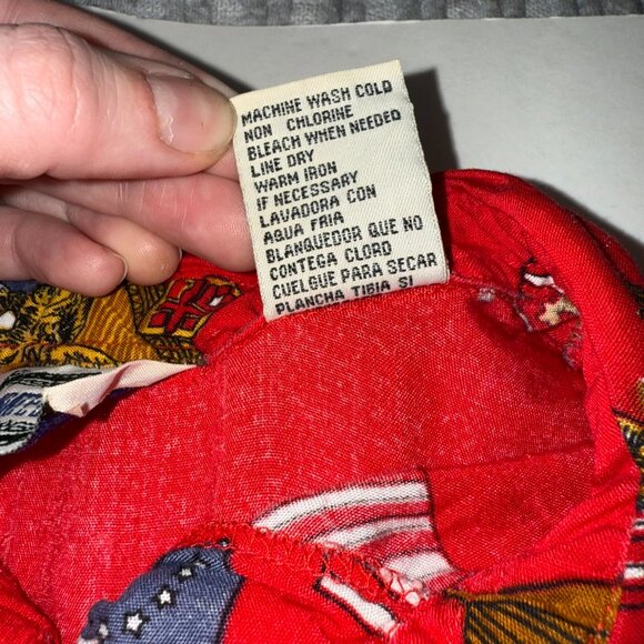 Separate Issue Vintage Men's America USA Patriotic Button-Down Short Sleeve Med - Picture 6 of 8